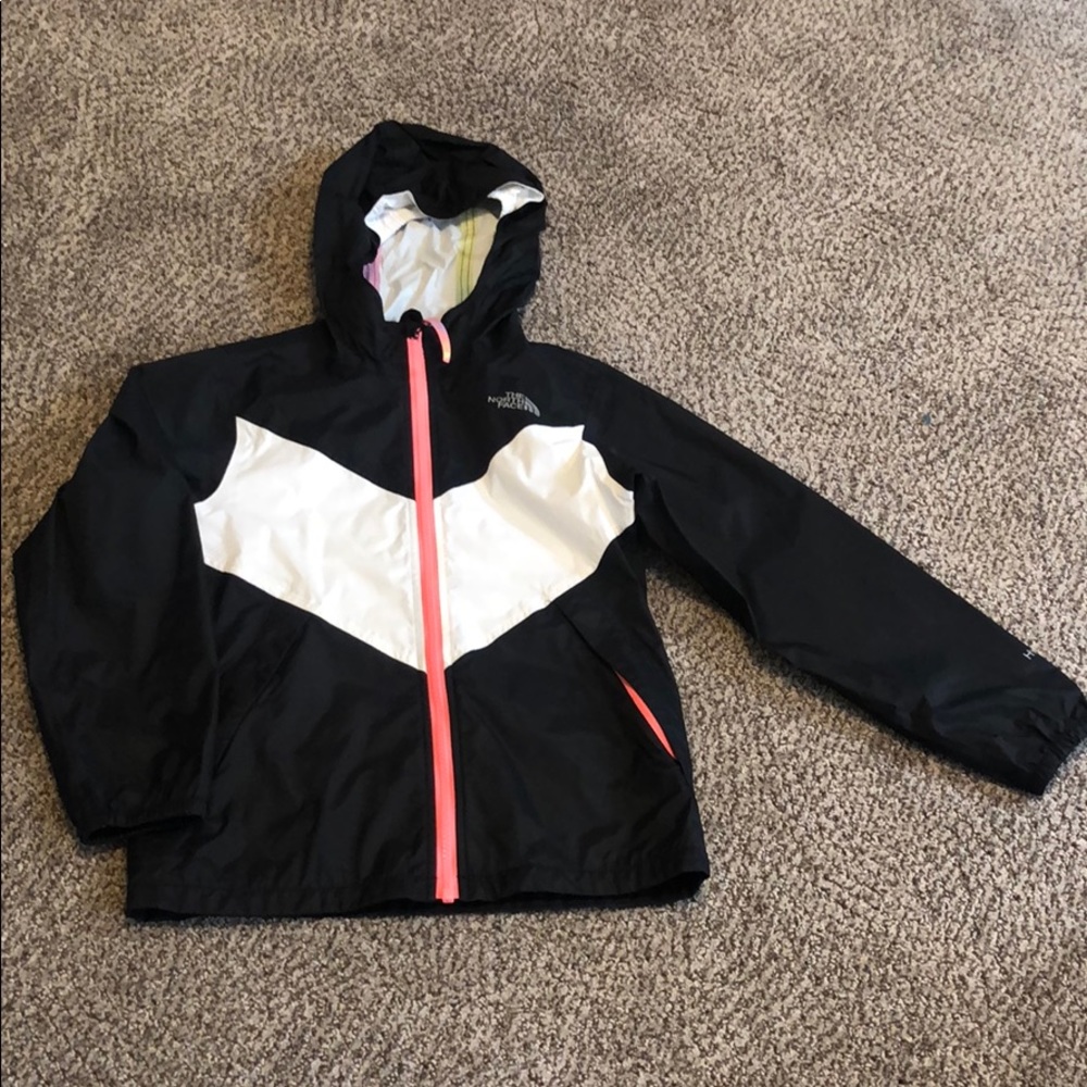 North Face rain jacket girls